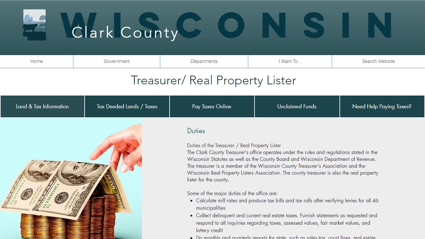 Treasurer | Clark County WI